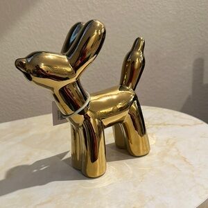 Gold Balloon Dog Figurine